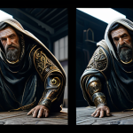 Here are two image prompts for Stable Diffusion XL: