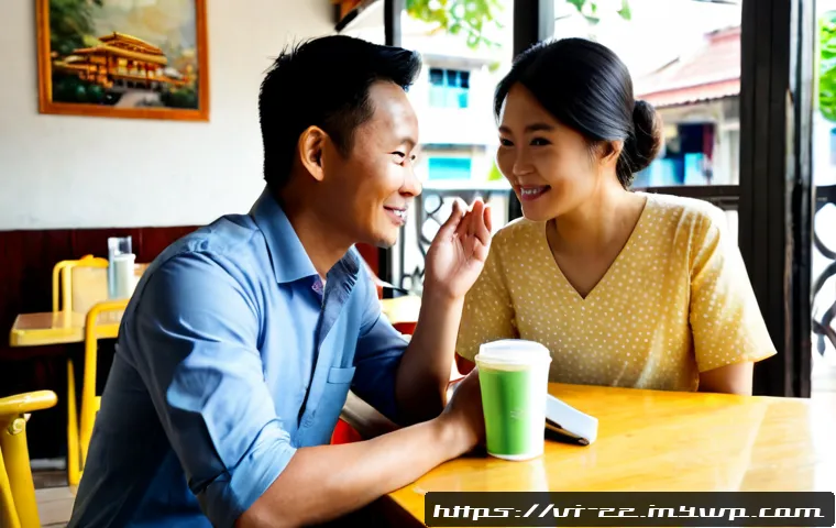 Home 17 생성적 대화법을 통해 얻는 실질적 이점 - Photorealistic scene of a Vietnamese small business owner and a friendly consultant having a constru...